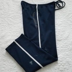 Vintage ATHLETIC WORKS Navy Classic Track Pants Elastic waist